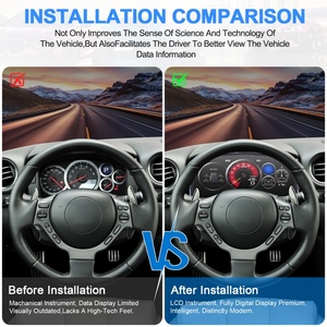 NaviHua New Design 12 Inch <b>Car</b> <b>Digital</b> Cluster LCD Dashboard Auto <b>Speedometer</b> Linux System Instrument <b>for</b> Nissan GTR 2009-2017 - Product Image 2