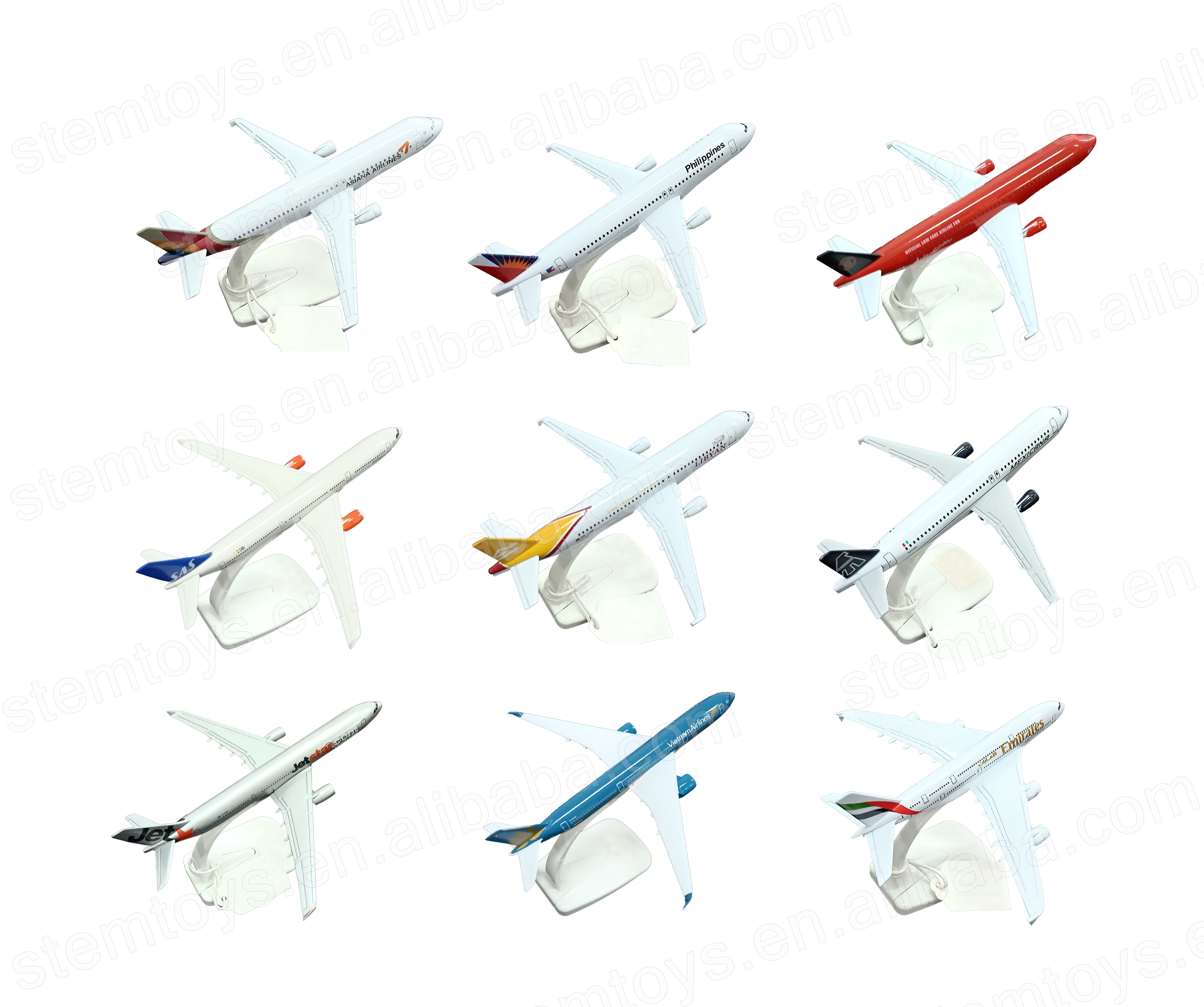 Avion en alliage 16 cm, échelle 1:400, OEM