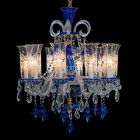 Lustre classique en verre de Murano, luminaires suspendus, lampe de décoration de luxe pour la maison