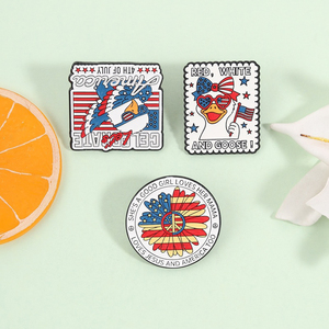Pin de Solapa Patriótico de Metal con Águila Calva, Diseño Personalizado de EE. UU. para Celebrar el 4 de Julio, 250 Años de la Independencia Americana, Regalo - Product Image 1