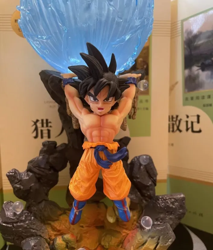 Anime Super Saiyan Gt Son Goku Action Figure Met Verlichting Pvc Collectible Model Toy