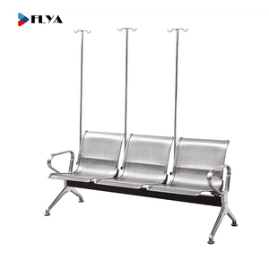 Sillas de Espera FLYA de Acero Inoxidable para Recepción Pública, Aeropuertos, Barberías, Hospitales, con 3/4/5/6 Asientos - Product Image 2
