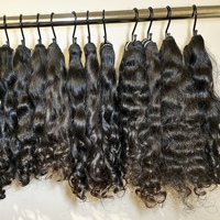 Lots de Cheveux Naturels Bruts Bouclés Indiens Birmans 12A Non Traités, Ondulés, Fournisseurs de Cheveux Bruts Vietnamiens, Extensions de Cheveux Humains Bruts Cambodgiens