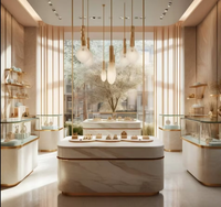 Design d'intérieur haut de gamme et écologique pour bijouterie et parfumerie, kiosque de centre commercial, bar à parfums, garantie 3 ans