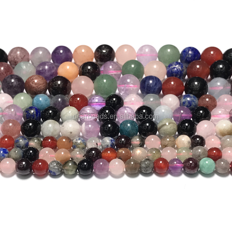 Gemmes mélangées [naturelles, teintes, artificielles]