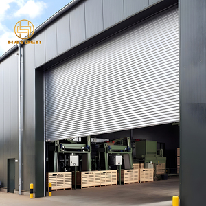 Porte de <span class=keywords><strong>garage</strong></span> automatique en acier galvanisé <span class=keywords><strong>pour</strong></span> entrepôt industriel extérieur, porte à enroulement en acier galvanisé - Product Image 1
