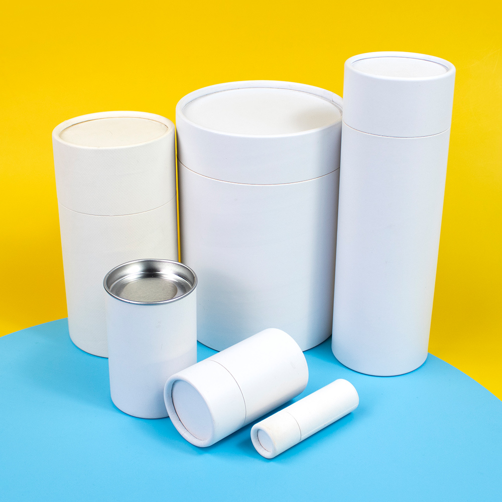 OEM&ODM High Quality Custom Eco-friendly Cylinder Box Packaging Paper Can Cardboard Paper Tube with Curled Edge for Food