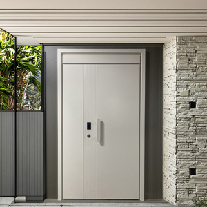 Desain Modern keamanan baja pintu-bahan aluminium ayunan/sisi buka anti-maling untuk Hotel Vila pertanian rumah - Product Image 5