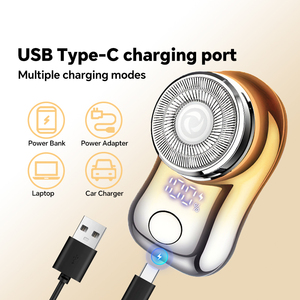 USB Power One-Blade Hair Trimmer Portable <b>Shaver</b> for Men Household or Hotel Use Triple Blade <b>Shaver</b> - Product Image 3