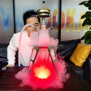 Commend 304 acier inoxydable verre narguilé Shisha <span class=keywords><strong>sans</strong></span> lumière pour fumer narguilé Sheesha <span class=keywords><strong>Chicha</strong></span> <span class=keywords><strong>tabac</strong></span> Cigarette boîte de nuit - Product Image 3