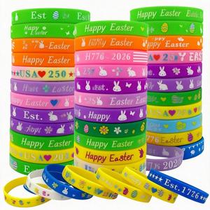 Pulsera de Silicona Personalizada con Texto y Logotipo, Brazalete de Goma para Graduación, Eventos, Regalo Promocional - Product Image 4