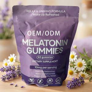 OEM Private Label Melatonin Gummies for Sleep Quality Support Nighttime Relaxation Stand up <b>Pouch</b> Packaging ODM Factory - Product Image 2