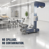Élévateur à godets industriel certifié CE pour céréales, blé, riz, usine d'aliments pour animaux, capacité personnalisée, OEM ODM