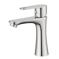 Robinet de lavabo monocommande en céramique, nouveau style, fabriqué à Kaiping, à poser sur le comptoir, chromé, installation facile, robinet doseur