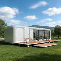 Casa Cápsula Espacial de Lujo Completamente Amueblada, Cápsula Espacial Móvil para Glamping, Resort y Hotel con Ventana Panorámica