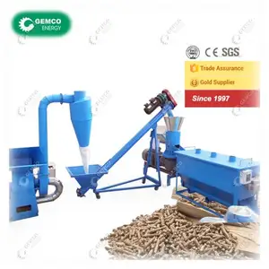 Máquina patentada única de pellets de eficiencia de aserrín de cáscara de cacahuete de madera de paja para hacer hierba, cáscara de café de girasol, desechos agrícolas