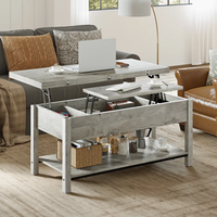 Table basse multifonctionnelle Table de salle à manger extensible et polyvalente Table de travail pliable avec rangement caché