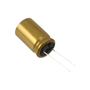 ตัวเก็บประจุแบบมีรู1000 uF 20% 25V ตัวเก็บประจุแบบ UFG1E102MHM1TN ผ่านรูรัศมี1000 uF ของแท้ - Product Image 1