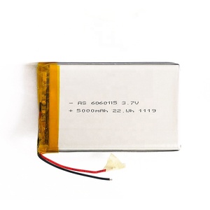 UL UN38.3 certificate 6060115 RechargeableLipo 3,7 v battery 5000mAh for Dyno desktop/Led fixture light - Product Image 1