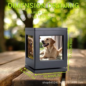 Wholesale Modern Eco-friendly Wooden Pet Caskets & Urns for Dogs Cats Small Animals with Photo <b>Memorial</b> Coffin <b>Box</b> - Product Image 4