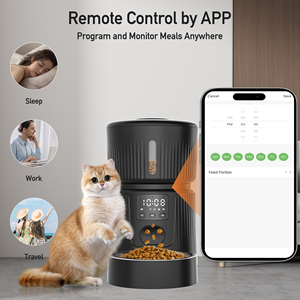 Xách Tay Thông Minh 3L Vật Nuôi Bát Ăn Trong Nhà Wifi Ứng Dụng Điều Khiển Từ Xa Tự Động Dispenser Cho Mèo Chó 10S Ghi Âm Bằng Giọng Nói Nhựa - Product Image 2