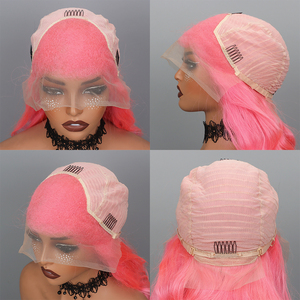 Parrucche Lunghe 13x4 in <span class=keywords><strong>Capelli</strong></span> Umani Brasiliani Trasparenti per Lace Front, Densità 250%, <span class=keywords><strong>Capelli</strong></span> Vergini <span class=keywords><strong>Rosa</strong></span> 10A Colore Naturale Yaki da Donna - Product Image 4