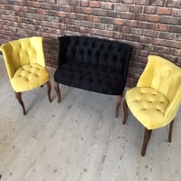 Juego de sofá de té Chester para exteriores de grado superior para el hogar, Villa, Parque escolar, baño, sala de estar duraderos para muebles de madera, uso al aire libre