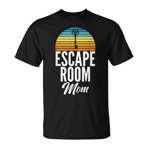 T-shirt Escape Room Mom unisex per adulti taglia SML XL XXL design vintage - Product Image 2