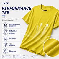 T-shirt de performance JNEI anti-adhérent, respirant, à séchage rapide, léger, pour la course à pied, la salle de sport et le quotidien