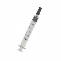 Seringue en verre de 3 ml avec piston en plastique et marquage gradué, corps gradué à raccord Luer Lock pour huile végétale