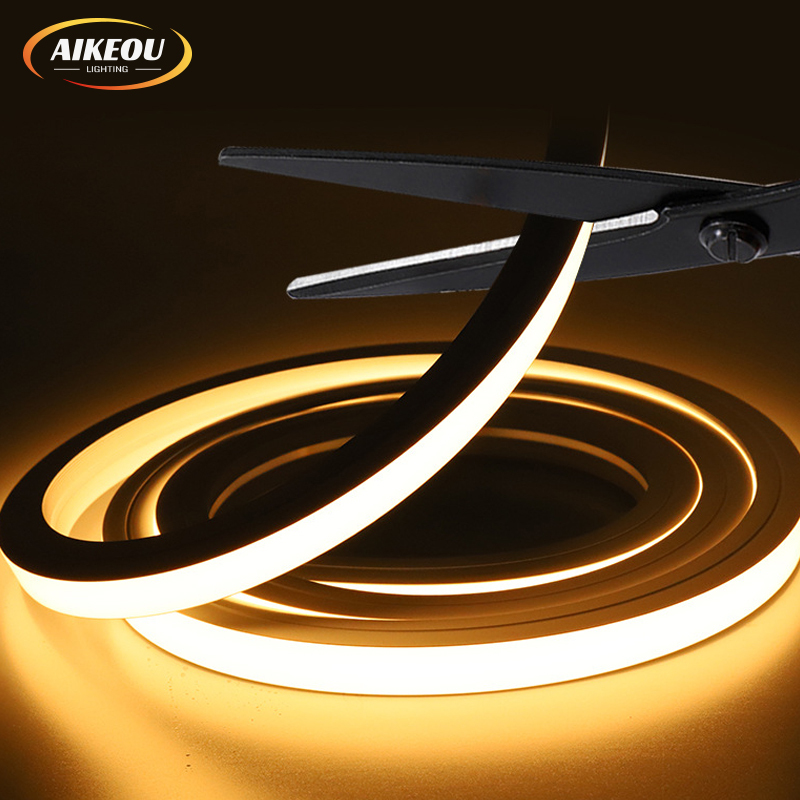 AIKEOU RGB IP67 Waterproof Outdoor Silicone Rope 12v Flex Rope Custom Logo Rgb Custom Neon Sign Led Neon Lights Strip · image 1