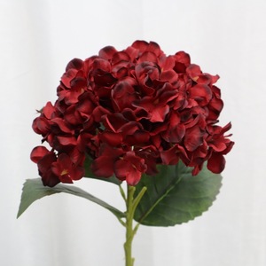 Hydrangea artificielle à 132 pétales, fleur en soie blanc crème, décoration de mariage, décoration de la maison, accessoires de photographie en extérieur - Product Image 3