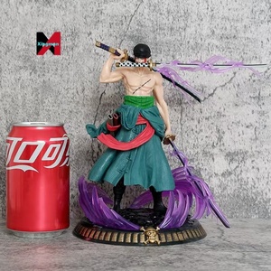 One Pieced Dual Head Mini Zoro Figura Anime Estatua Modelo Tres Espadas Sueño Regalo - Product Image 1