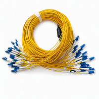 Câble de raccordement à fibre optique LC UPC 24 fibres, gaine OFNP SM G657A1, assemblage de câble principal 3,0 mm et de câble de branche 1,6 mm