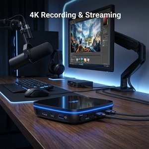 Enregistreur vidéo autonome 4K30 puissant avec ventilateur de refroidissement intégré, fonction pause, capture vidéo UHD 2160P, boîtier d'acquisition vidéo - Product Image 2