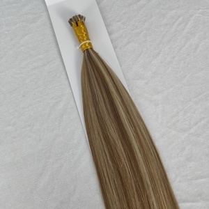 โรงงานดราก้อนบิวตี้ ผมแท้ 100% เรมี่ แฮร์ ยุโรป รัสเซีย  แบบ I-Tip  ต่อผม ไฮไลท์สี - Product Image 5