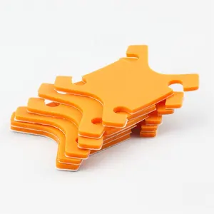 Özel boyutlar yapışkan kauçuk Spacer pedleri turuncu levha kendinden yapışkanlı silikon ayak pedleri