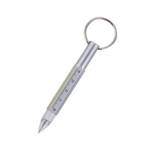 4 in 1 Multi Function Ruler Screwdriver Pen With Keychain, <b>Mini</b> Pocket Metric <b>Scale</b> Tool Pen Custom Logo - Product Image 4