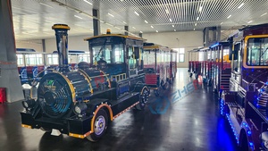 Tren Eléctrico Sin Rieles para Niños y Adultos, Ideal para Parques de Diversiones, Carnavales y Centros Comerciales, en Venta - Product Image 4
