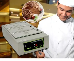 CE ticari çikolata eritme makinesi/elektrikli çikolata eritici