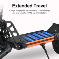 Scooter Eléctrico Todoterreno de 10 Pulgadas con Suspensión de Goma Delantera y Trasera de Largo Alcance y Gran Potencia para Adultos, Venta al Por Mayor