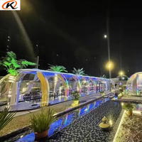Tenda Gelembung Kedap Air untuk Hotel, Resort, Glamping, PC, Kamar Kubah Gelembung Transparan, Rumah Kubah Kaca