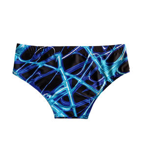 2025 Neue Low Rise Herren-Badehose Schnellt rocknende Bade bekleidung Einfarbige und bedruckte Badehose mit Kordel zug für den Strand pool - Product Image 1