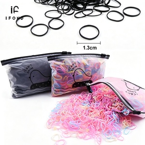 IFOND 1000 pièces/sac, mini-élastiques jetables en TPU pour cheveux, petites attaches solides pour bébés filles, pour coiffures quotidiennes et de fête - Product Image 2