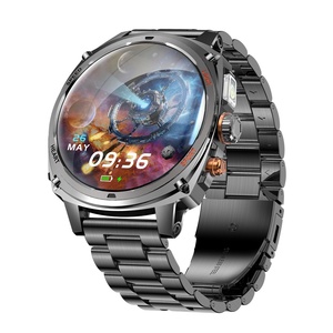 สมาร์ทวอทช์ราคาประหยัด หน้าจอ AMOLED ทรงกลมขนาดใหญ่ 1.75 นิ้ว สำหรับผู้ชาย พร้อมไฟฉาย LED แรงสูง รองรับการโทรผ่านบลูทูธ สำหรับกิจกรรมกลางแจ้ง - Product Image 6