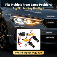 Ampoule LED pour voiture 3030-16SMD 6000K Blanc avec driver externe H8 H11 Feux antibrouillard DRL Feux auxiliaires 12V