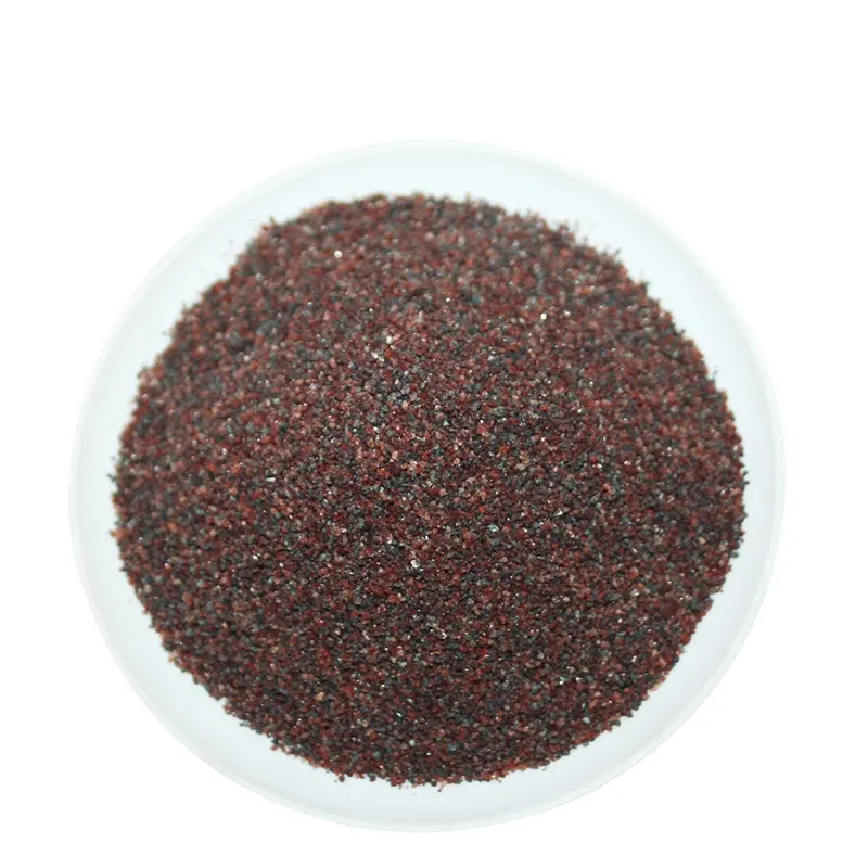 Red rock garnet sand waterjet blasting garnet sand 30-60 mesh for sandblasting