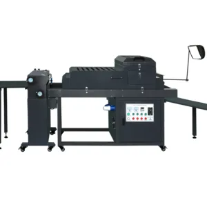 Double100 24" (650mm) Coater Automatic Uv Glossy Primer Coating Machine Fast Speeding Uv Varnish Coating Machine