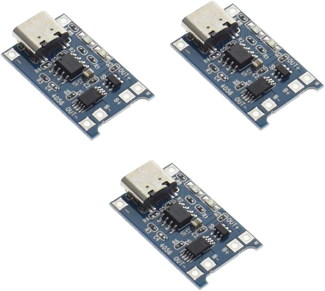 TP4056 Type-c USB 5V 1A 18650 Lithium Battery Charger Module Charging Board with Dual Protection Functions Semiconductor PCBA