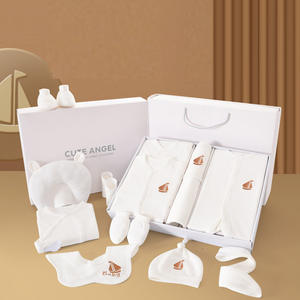 Tuta per neonati in <span class=keywords><strong>cotone</strong></span> 100% e abbigliamento Casual per neonati Set regalo estivo per bambini 0-12 mesi - Product Image 4